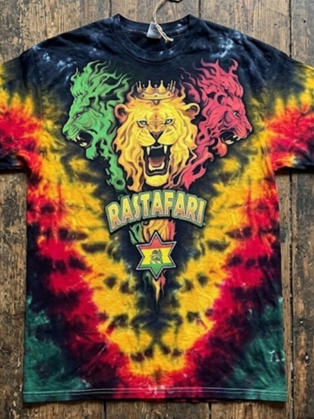 Liquid Blue Rastafari Lion Shirt Men’s Size 2XL